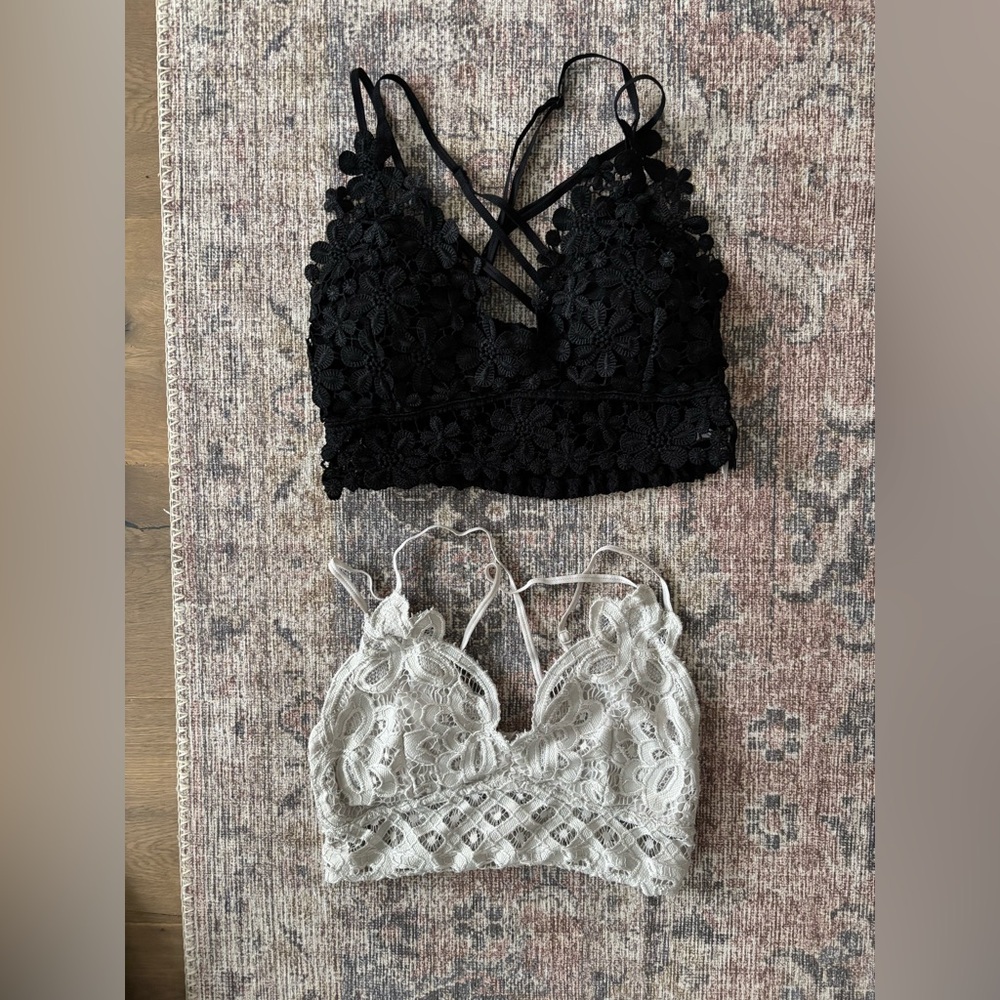 Anemone bralette black and white in M